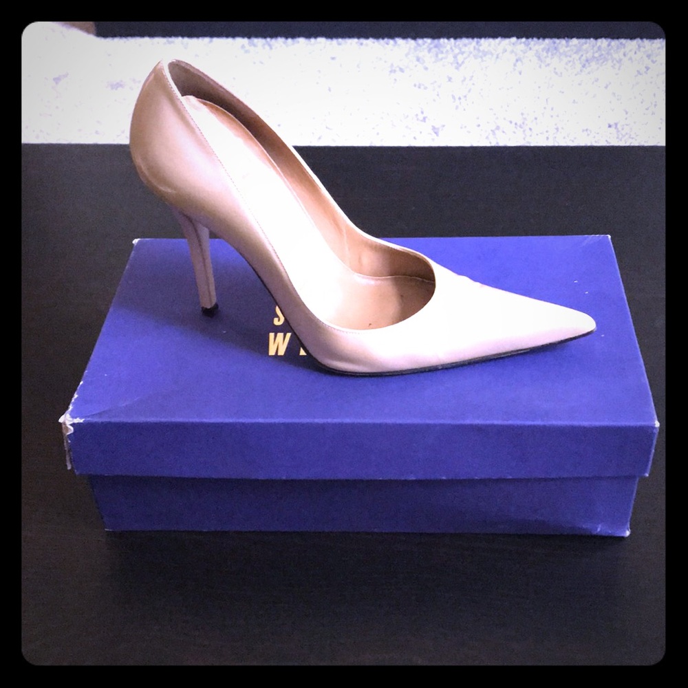 Stuart Weitzman Champagne Patent Stilettos